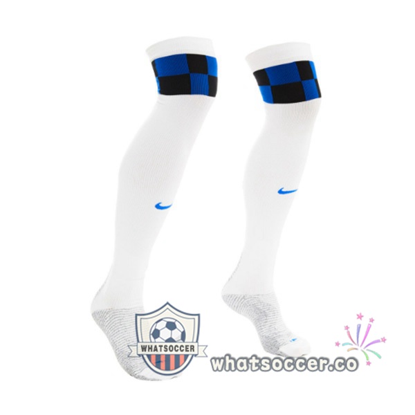 Inter Milan Away Soccer Socks White 2023-2024