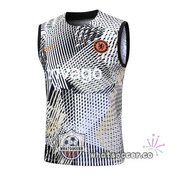 FC Chelsea Soccer Vest Black White 2023-2024