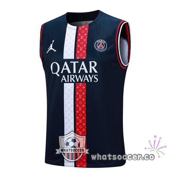 Paris PSG Soccer Vest Blue Royal 2023-2024