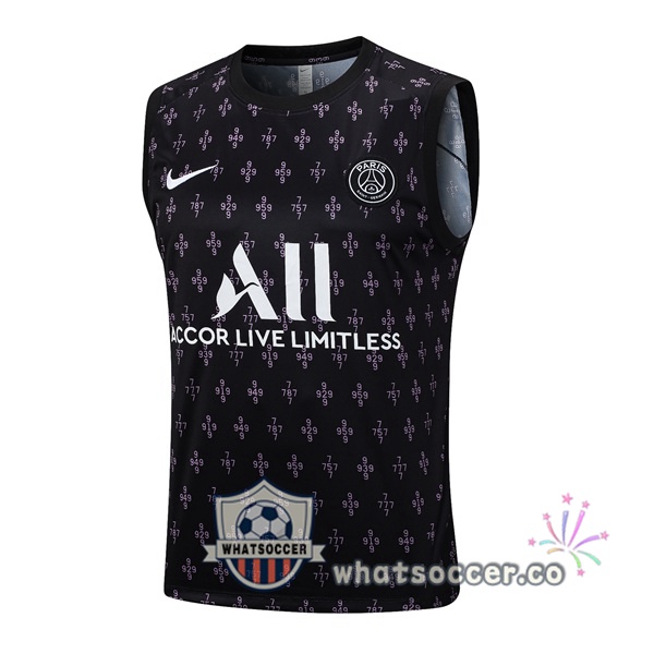 Paris PSG Soccer Vest Black 2023-2024