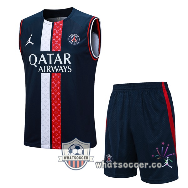 Paris PSG Soccer Vest + Shorts Blue Royal 2023-2024