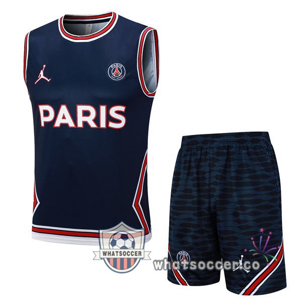 Paris PSG Soccer Vest + Shorts Blue Royal 2023-2024
