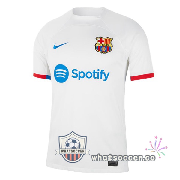 FC Barcelona Away Soccer Jerseys White 2023-2024