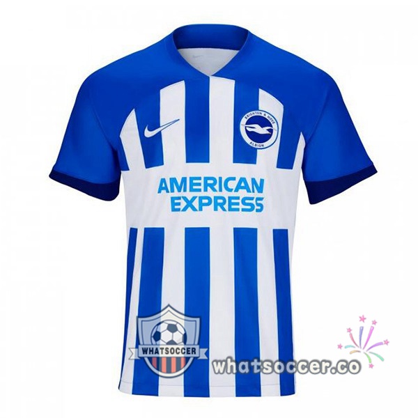 FC Brighton Home Soccer Jerseys Blue White 2023-2024