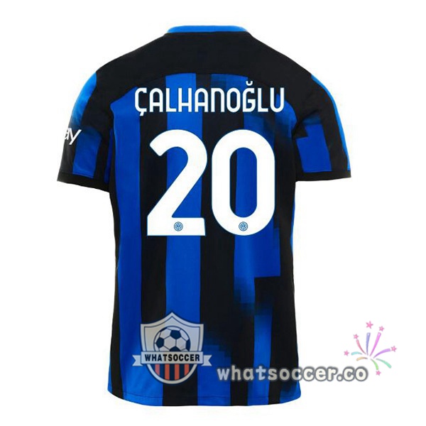 Inter Milan (ÇALHANOĞLU 20) Home Soccer Jerseys Blue 2023-2024