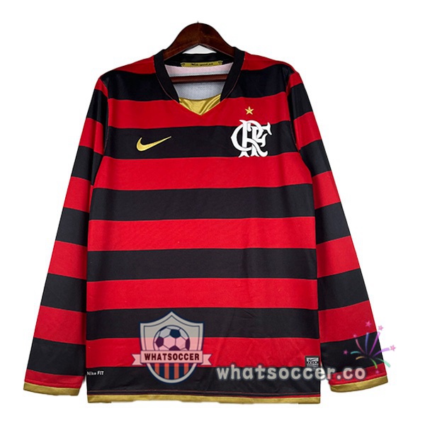 Flamengo Retro Home Long Sleeve Red 2008-2009