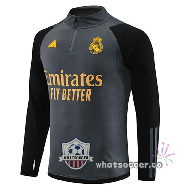 Soccer Sweater Real Madrid Gray 2023-2024