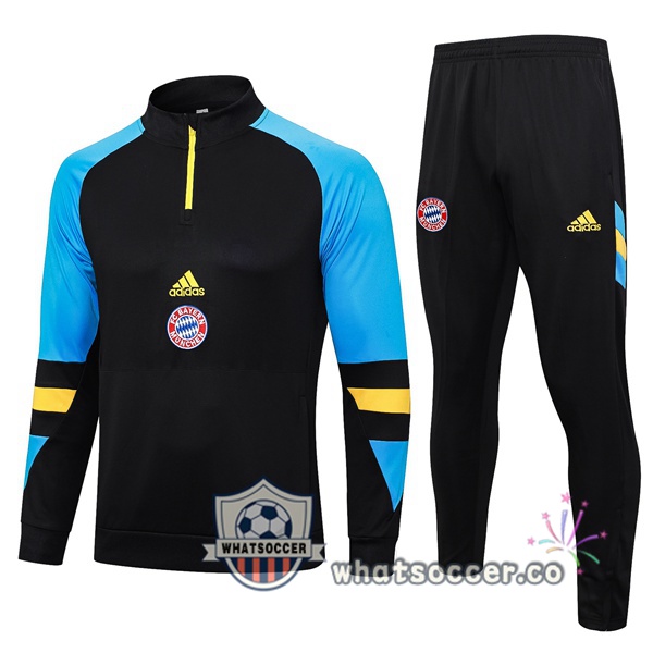 Tracksuit Bayern Munich Black Blue 2023-2024
