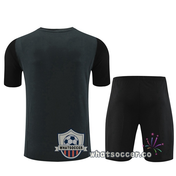 Real Madrid Training T-Shirts + Shorts Gray 2023-2024