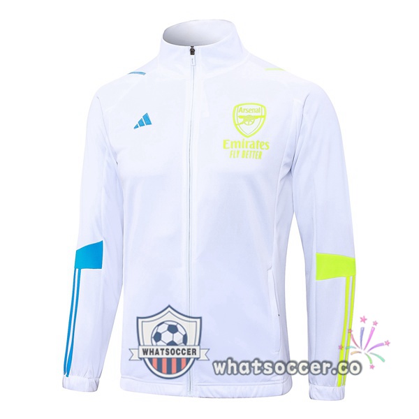 Soccer Jacket Arsenal White 2023-2024