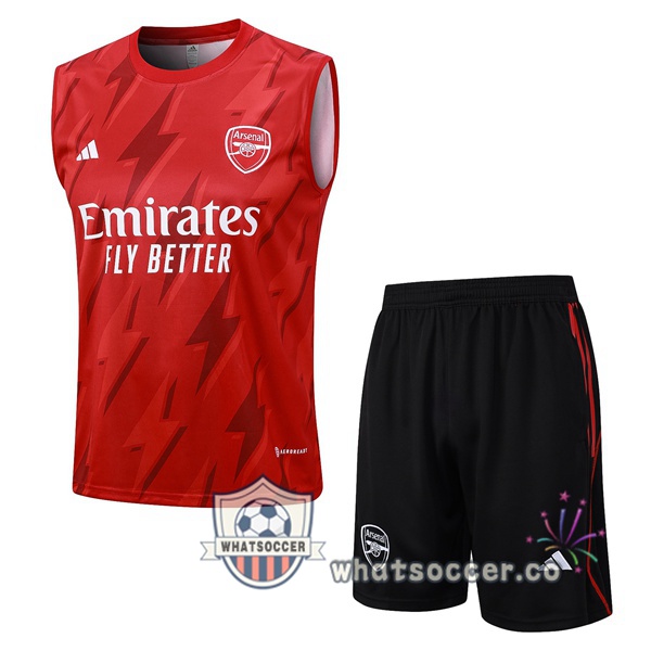 Arsenal Soccer Vest + Shorts Red 2023-2024