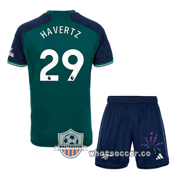 Arsenal (HAGreenZ 29) Kids Third Soccer Jerseys Green 2023-2024