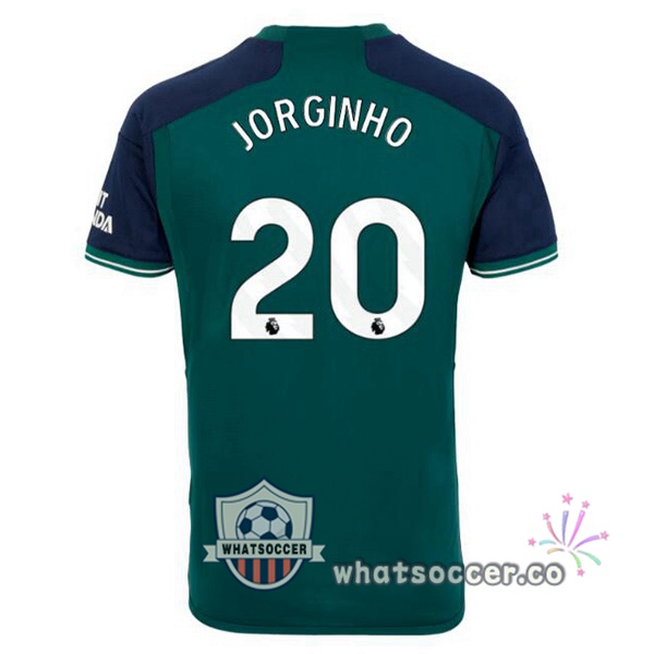 Arsenal (JORGINHO 20) Third Soccer Jerseys Green 2023-2024