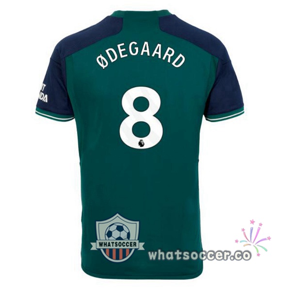 Arsenal (ØDEGAARD 8) Third Soccer Jerseys Green 2023-2024