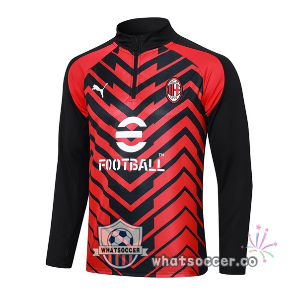 Soccer Sweater AC Milan Red 2023-2024