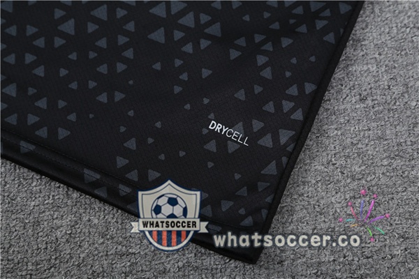 Olympique de Marseille Training T-Shirts + Shorts Black 2023-2024