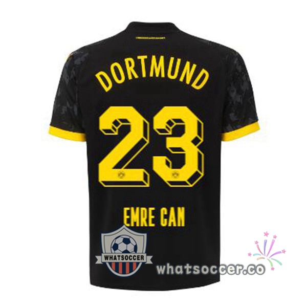 Dortmund BVB (Emre Can 23) Away Soccer Jerseys Black 2023-2024