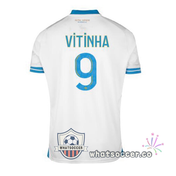 Olympique de Marseille (VITINHA 9) Home Soccer Jerseys White 2023-2024