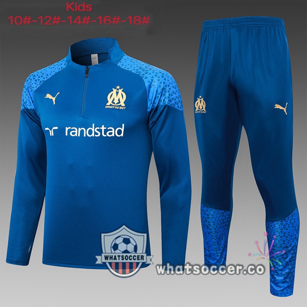 Tracksuit Olympique de Marseille Kids Blue 2023-2024