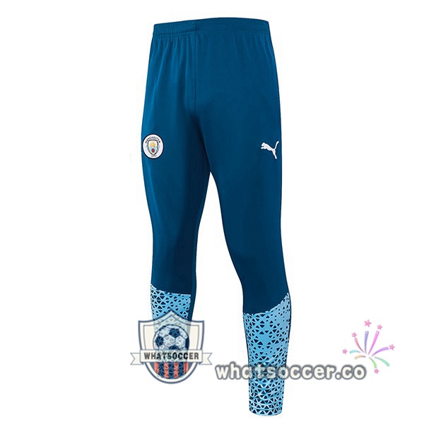 Manchester City Soccer Pants Blue 2023-2024