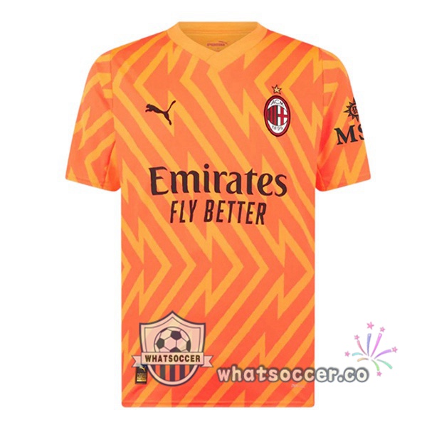 AC Milan Goalkeeper Soccer Jerseys Orange 2023-2024