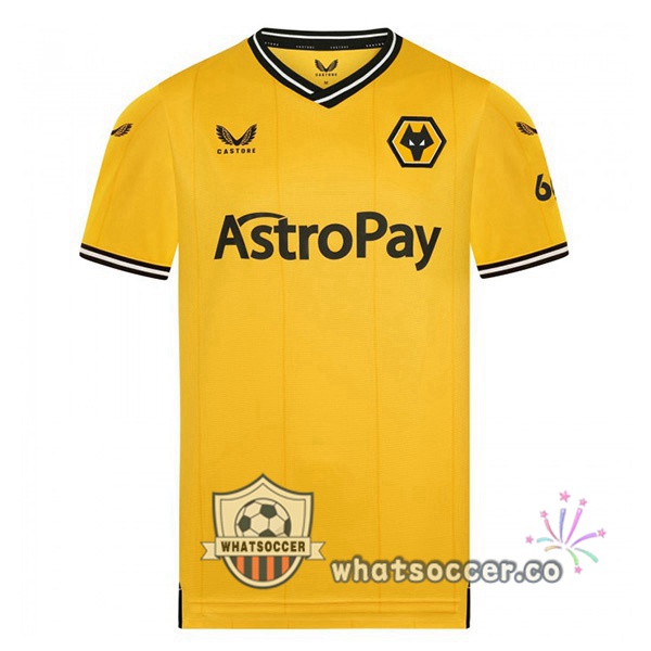 Wolves Home Soccer Jerseys Yellow 2023-2024
