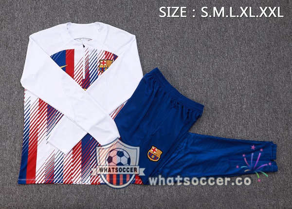 Tracksuit FC Barcelona White Red 2023-2024