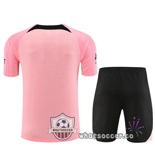 Paris PSG Training T-Shirts + Shorts Rose 2023-2024