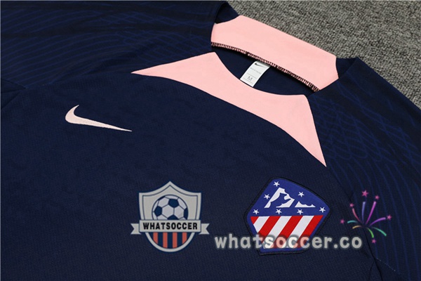 Atletico Madrid Training T-Shirts + Shorts Blue Royal 2023-2024