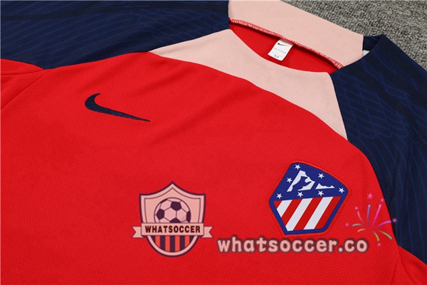 Atletico Madrid Training T-Shirts + Shorts Red 2023-2024