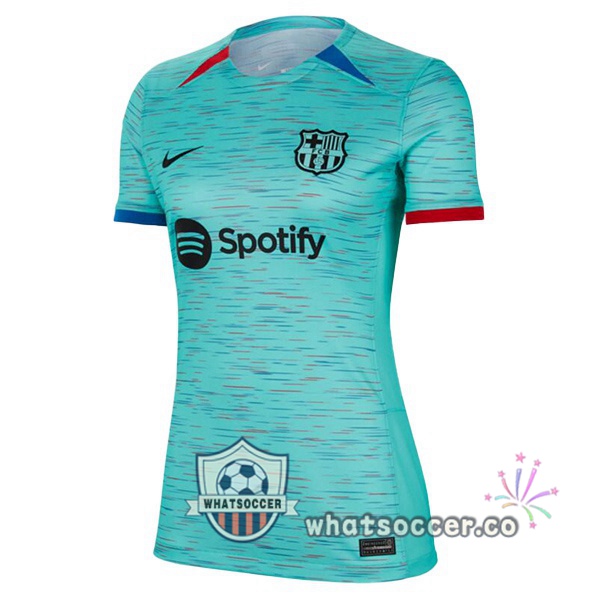FC Barcelona Women Third Soccer Jerseys Green 2023-2024