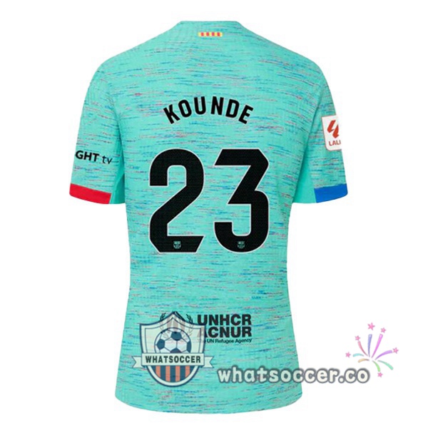 FC Barcelona (KOUNDE 23) Third Soccer Jerseys Green 2023-2024