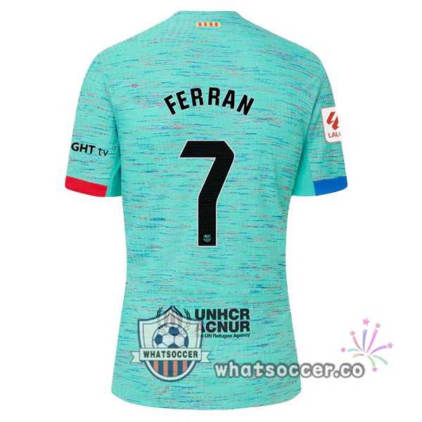 FC Barcelona (FERRAN 7) Third Soccer Jerseys Green 2023-2024