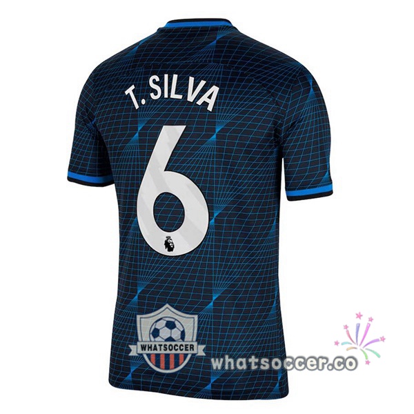 FC Chelsea (T. Silva 6) Away Soccer Jerseys Blue 2023-2024