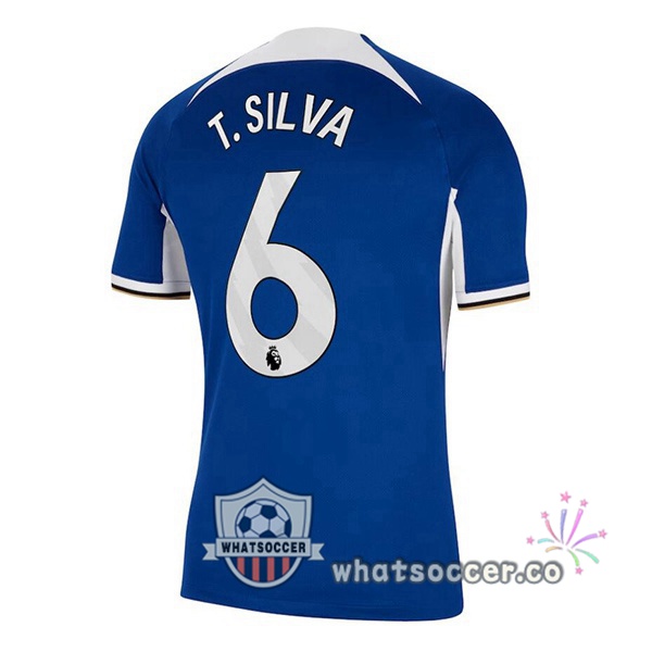 FC Chelsea (T. Silva 6) Home Soccer Jerseys Blue 2023-2024