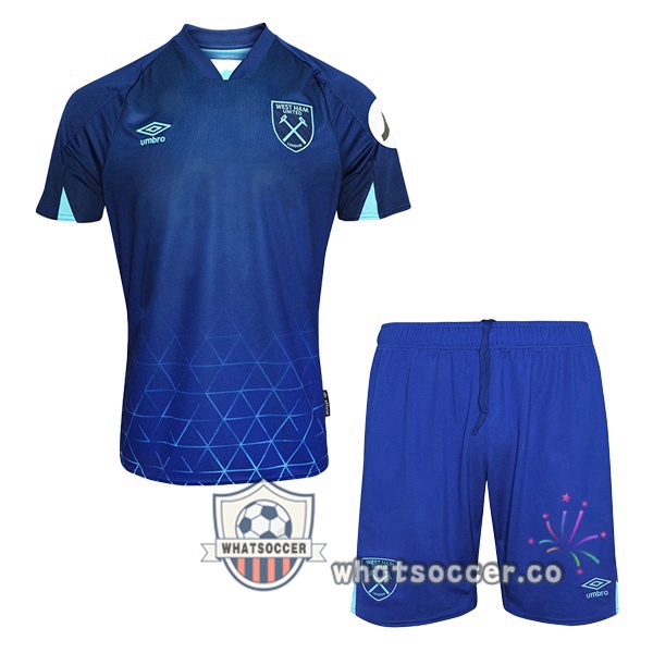 West Ham Kids Third Soccer Jerseys Blue 2023-2024