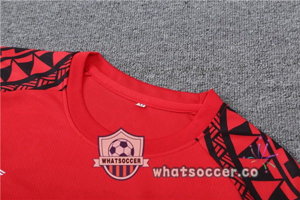 SSC Napoli Training T-Shirts + Shorts Red 2023-2024