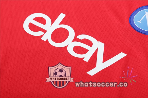SSC Napoli Training T-Shirts + Shorts Red 2023-2024