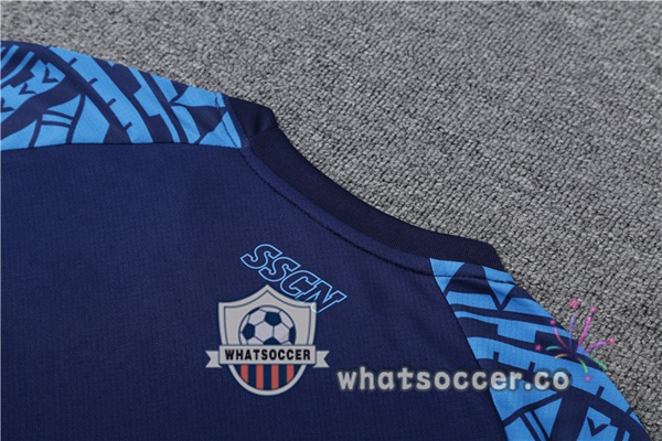SSC Napoli Training T-Shirts + Shorts Blue Royal 2023-2024