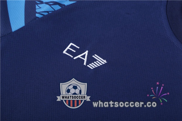 SSC Napoli Training T-Shirts + Shorts Blue Royal 2023-2024