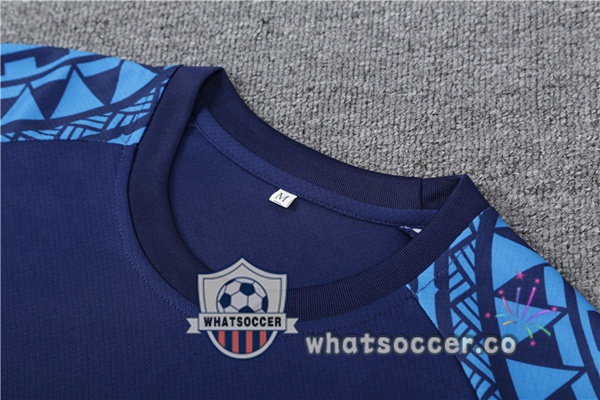 SSC Napoli Training T-Shirts + Shorts Blue Royal 2023-2024