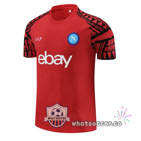SSC Napoli Training T-Shirts Red 2023-2024