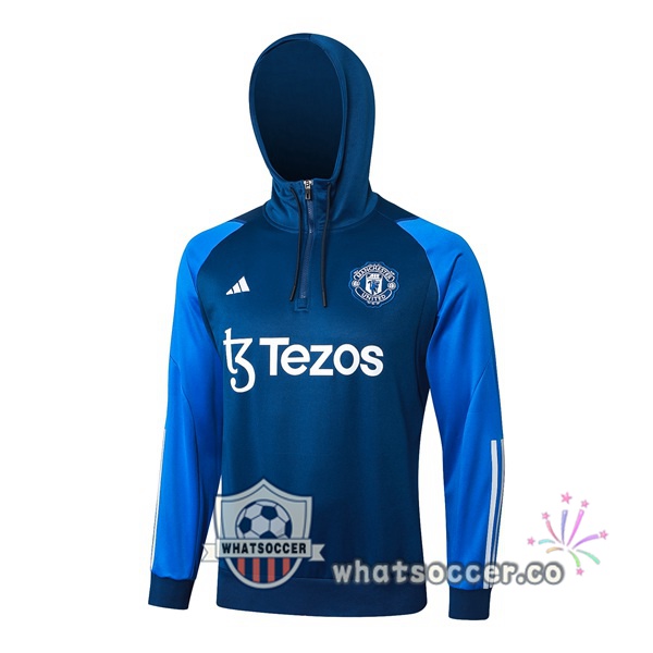 Hooded Sweatshirt Manchester United Blue 2024-2025