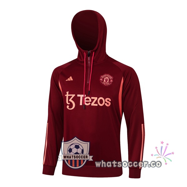 Hooded Sweatshirt Manchester United Red 2024-2025