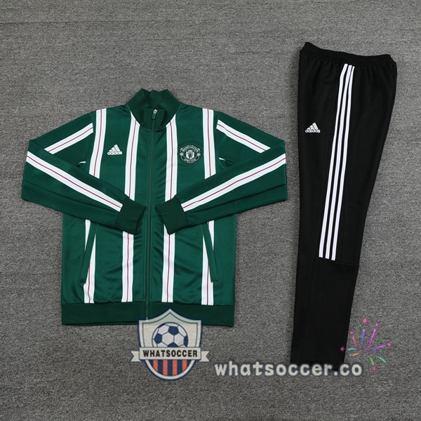 Training Jacket Manchester United Green White 2024-2025