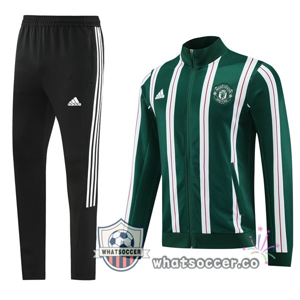Training Jacket Manchester United Green White 2024-2025