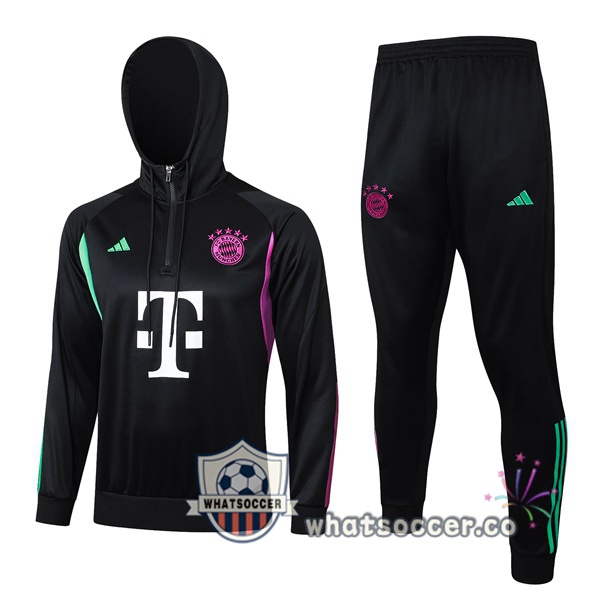 Tracksuit - Hooded Sweatshirt Bayern Munich Black 2024-2025