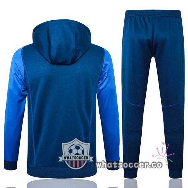 Tracksuit - Hooded Sweatshirt Manchester United Blue 2024-2025