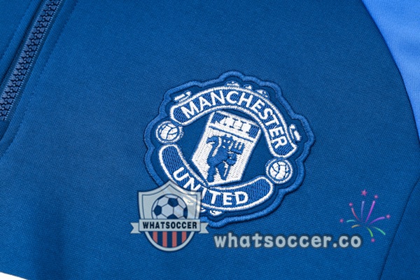 Tracksuit - Hooded Sweatshirt Manchester United Blue 2024-2025