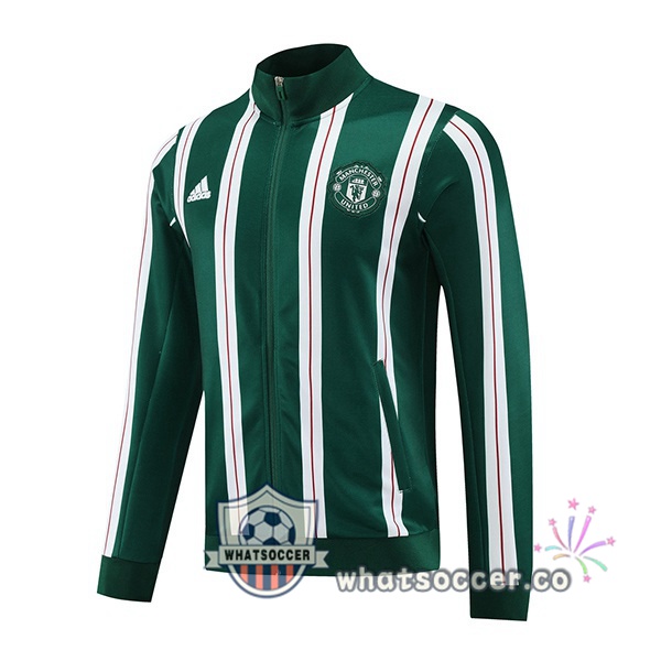 Soccer Jacket Manchester United Green White 2024-2025